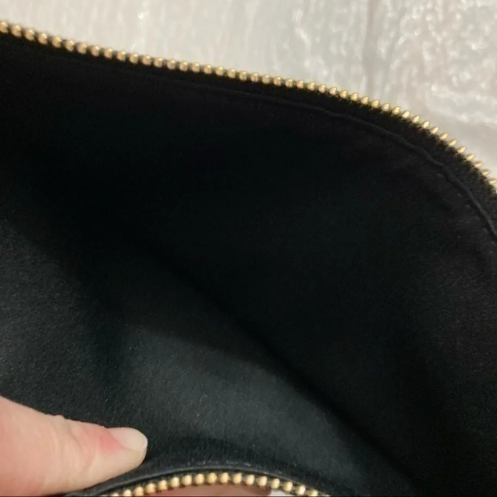 Coach black multifunctional zipper case